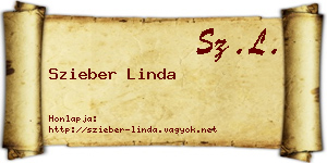 Szieber Linda névjegykártya